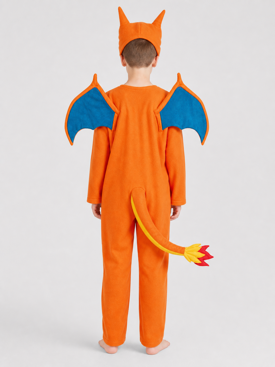 Charizard Cosplay Jumpsuit with Wings and Tail