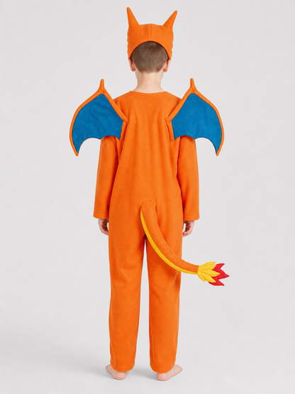 Charizard Cosplay Jumpsuit with Wings and Tail
