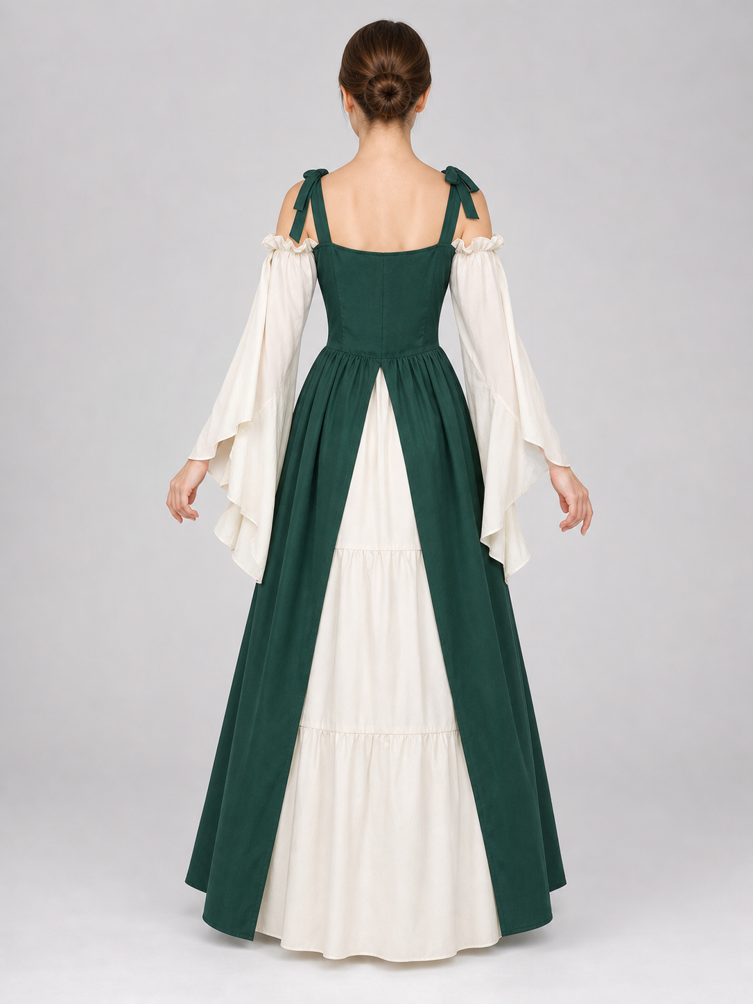 Layered Renaissance-Style Costume Dress