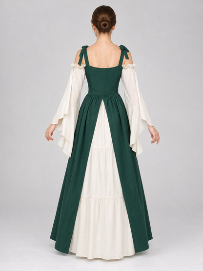 Layered Renaissance-Style Costume Dress