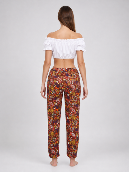 White Off-the-Shoulder Cropped Top