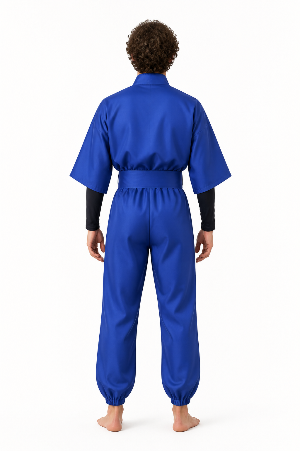 Ninja Cosplay Costume with Wide Sleeves back view