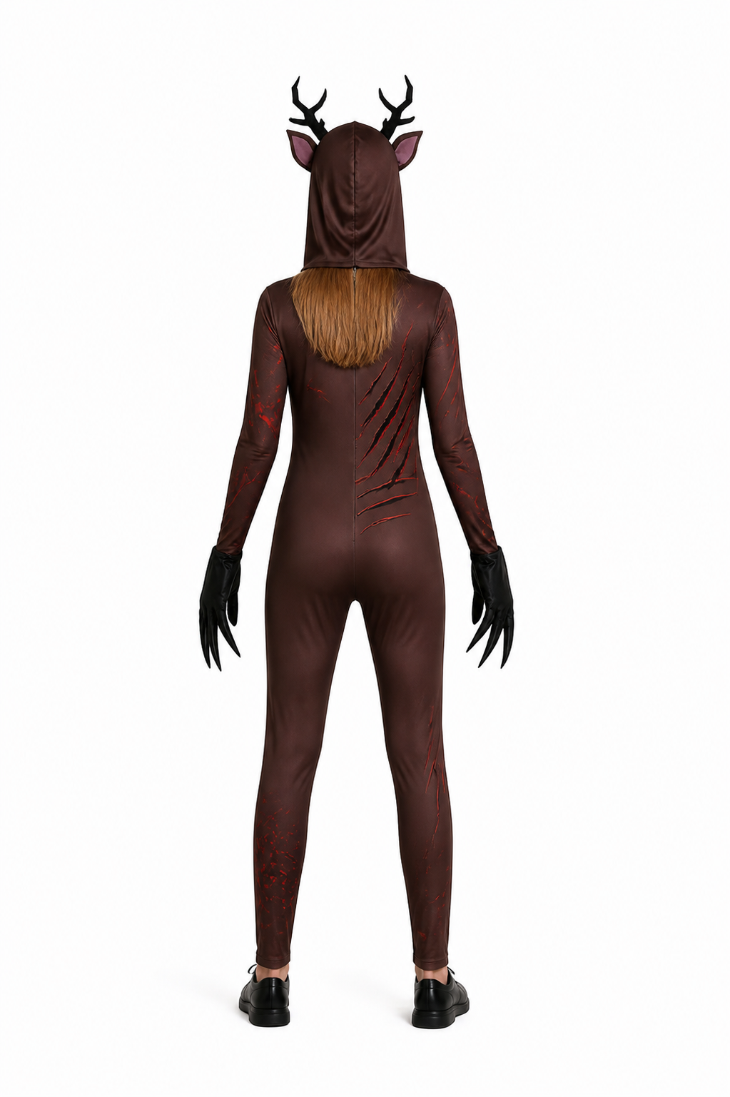 Deer Costume with Antlers and Claws back view