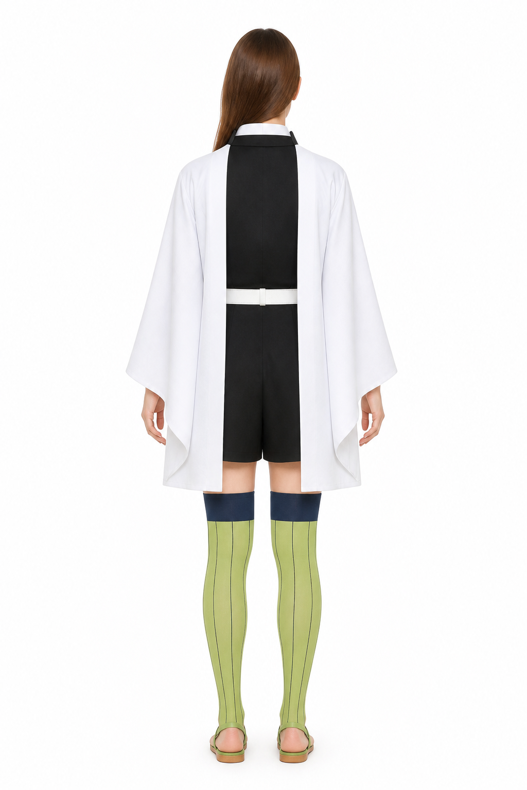 Mitsuri Kanroji Cosplay Costume with Cape back view