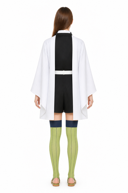 Mitsuri Kanroji Cosplay Costume with Cape back view