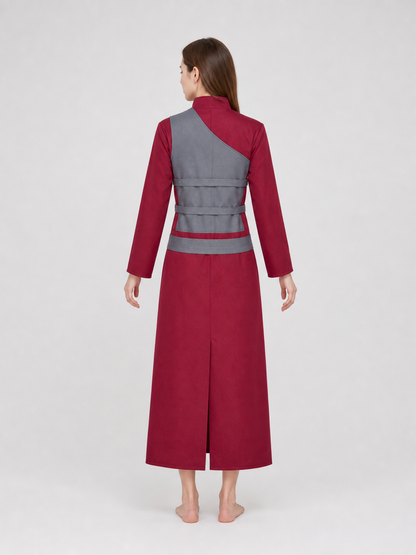 Gaara Cosplay Costume: Vest, Pants, and Bag