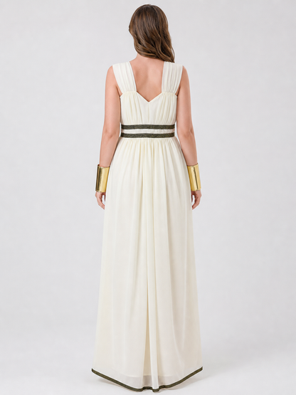 Cleopatra Cosplay Costume, Egyptian-Style Dress back view