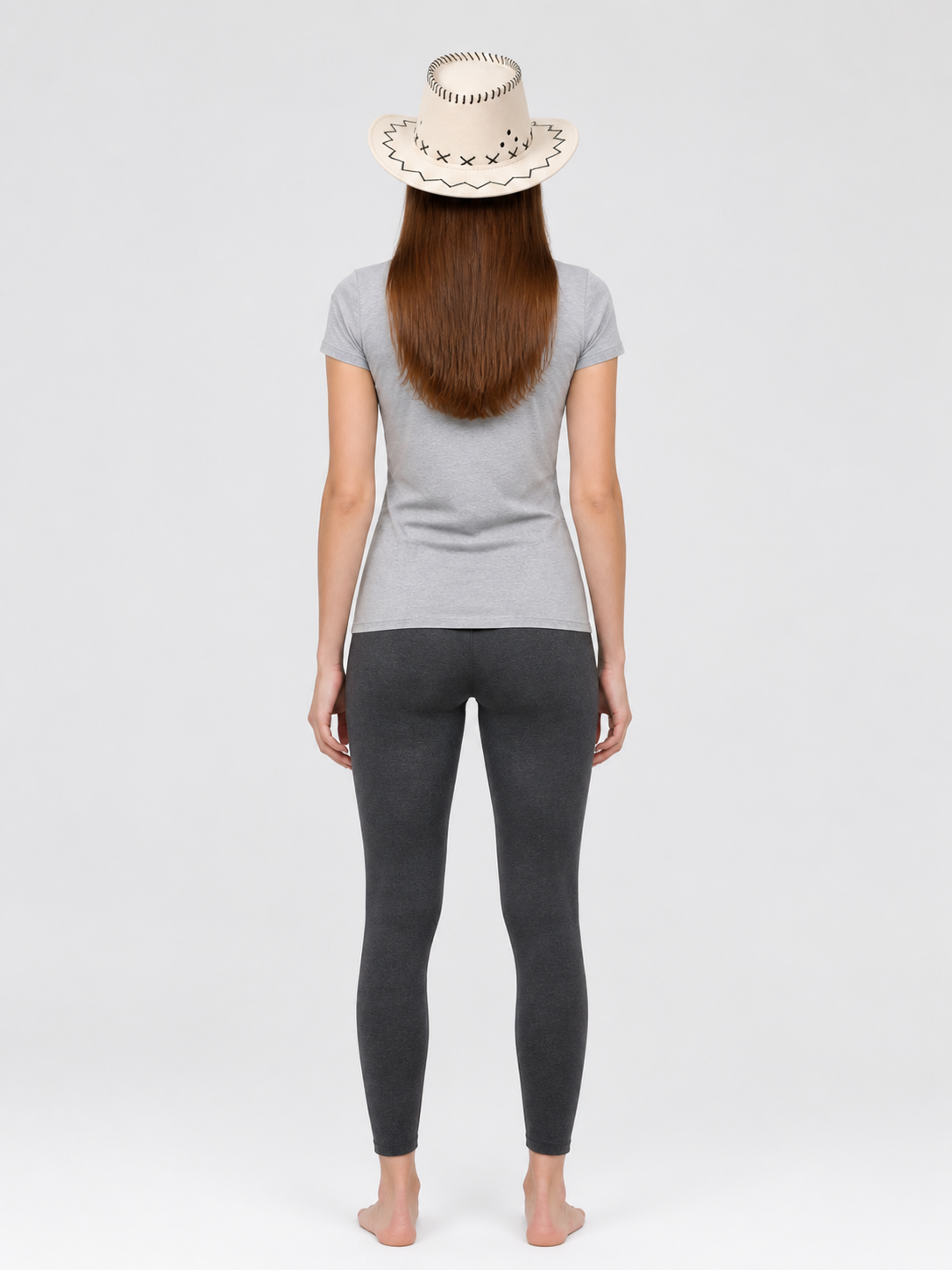Carnival Cowboy Hat, Wide-Brimmed, Tall-Crowned back view