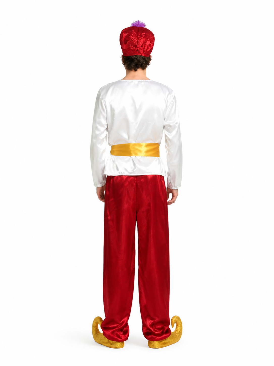 Fantasy Carnival Costume with Hat and Belt back view