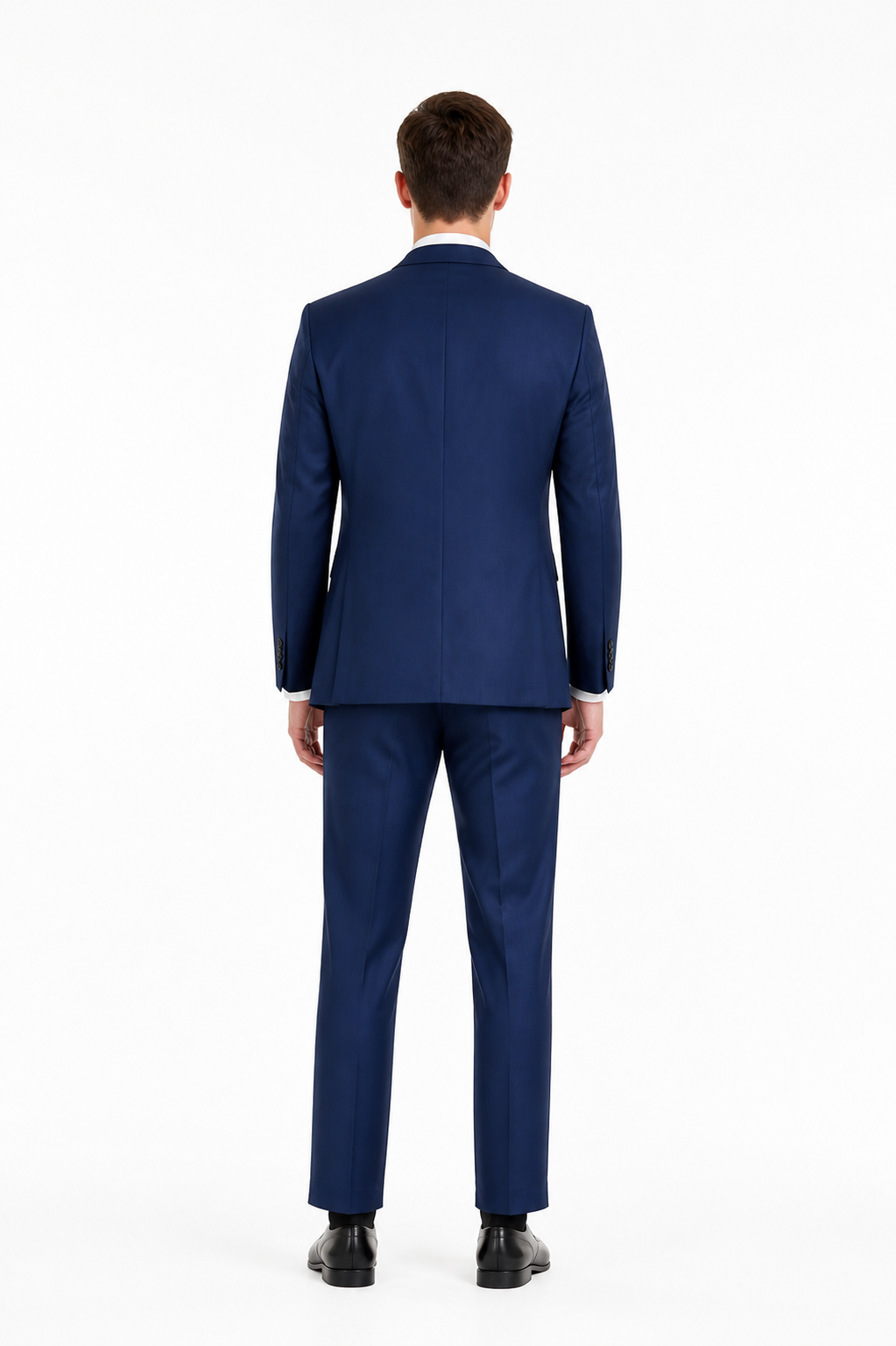 Dark Navy Cosplay Suit with Tie back view