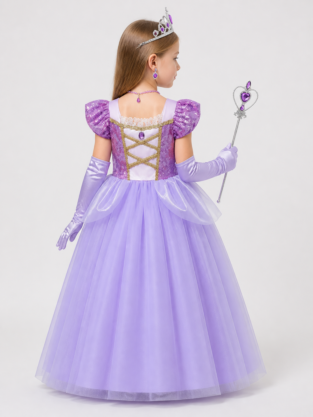 Princess Costume for Halloween and Cosplay back view
