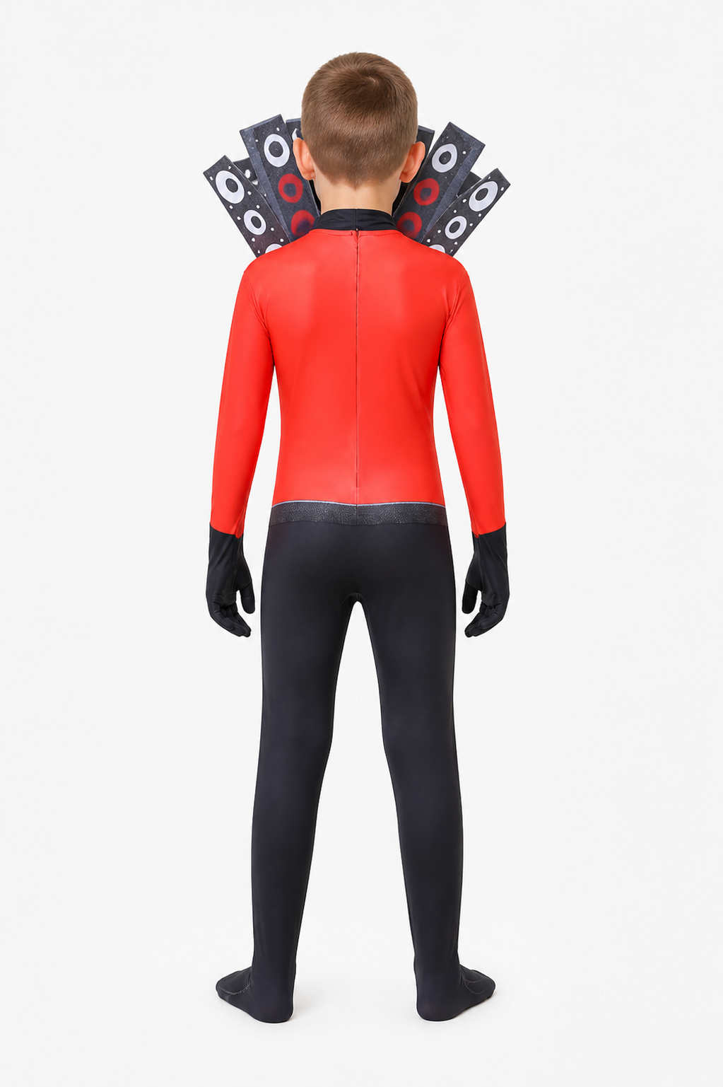 TV Man Jumpsuit with Speakers from Skibidi Toilet back view