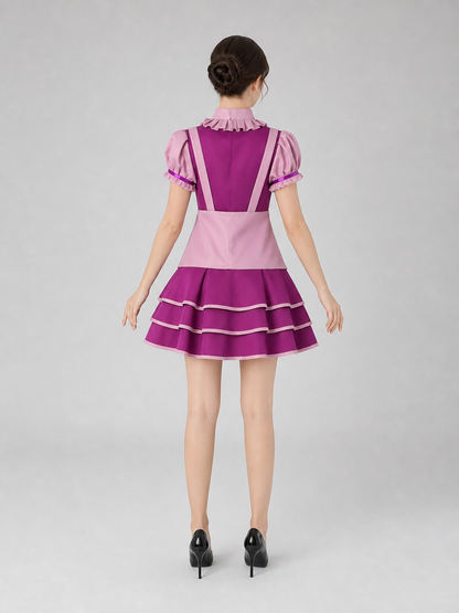 Candy-Style Stage Dress with Ruffles