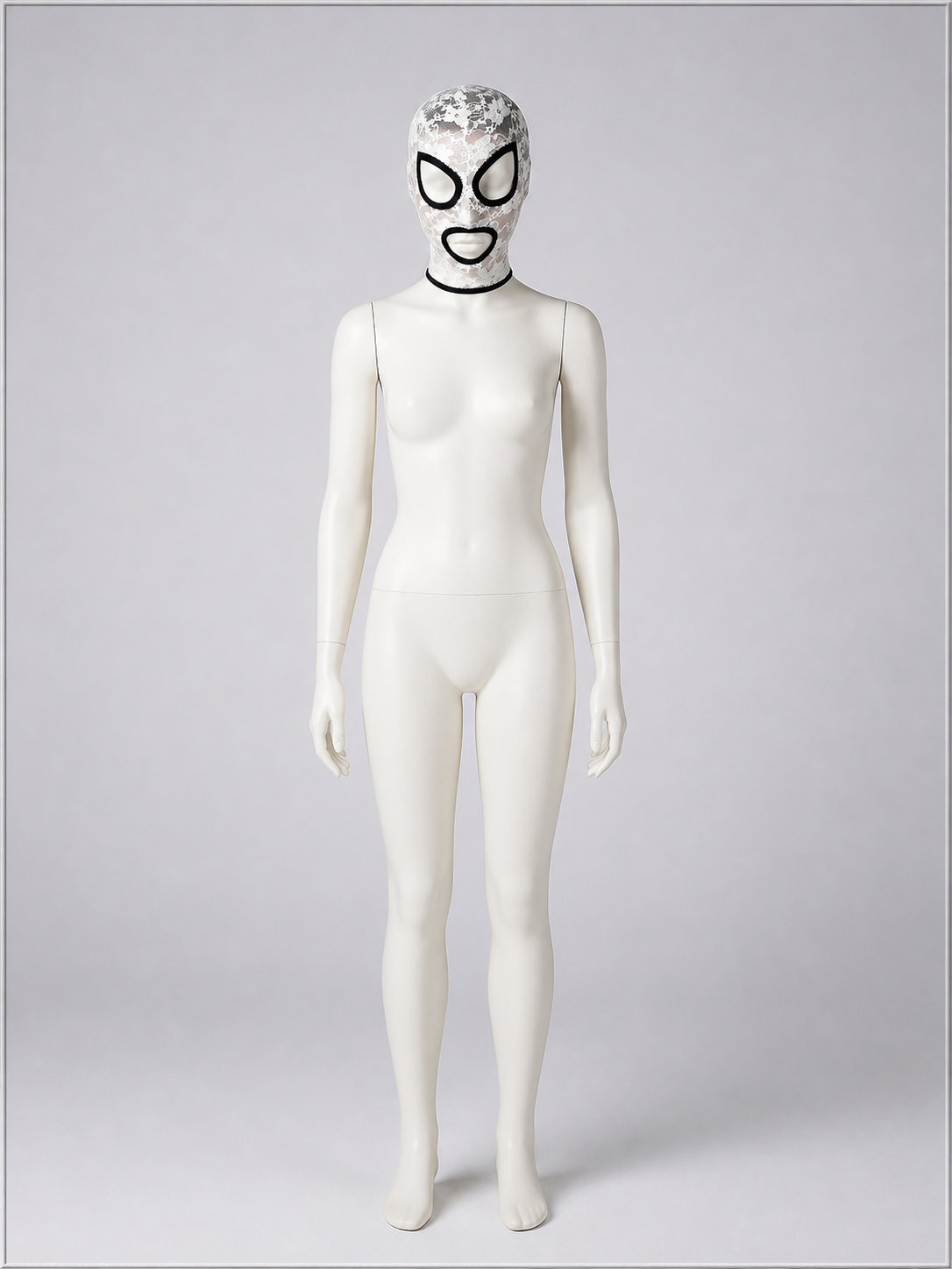 Mesh Carnival Mask for Halloween and Cosplay back view