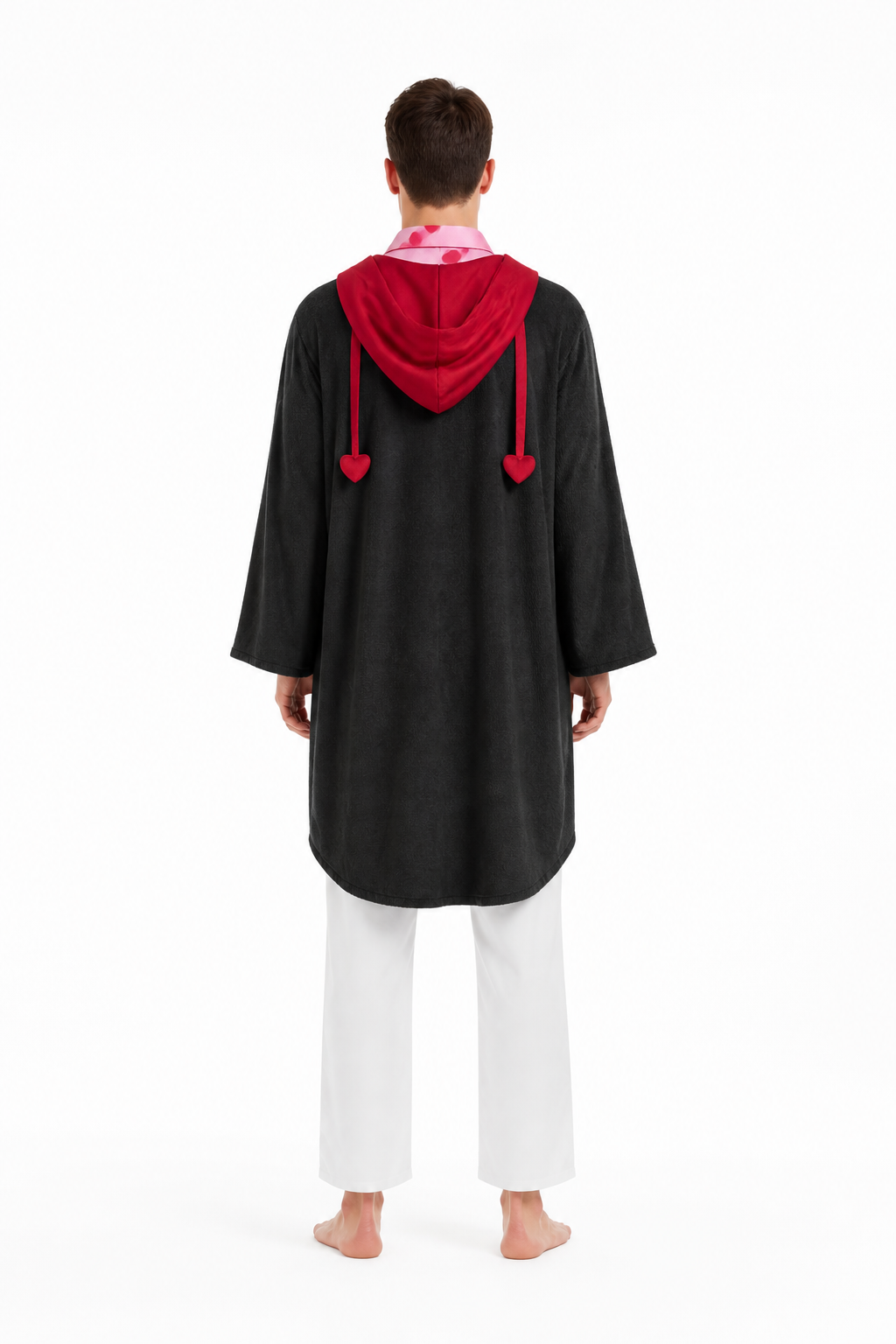 Corazon Cosplay Costume with a Red Heart for Halloween back view
