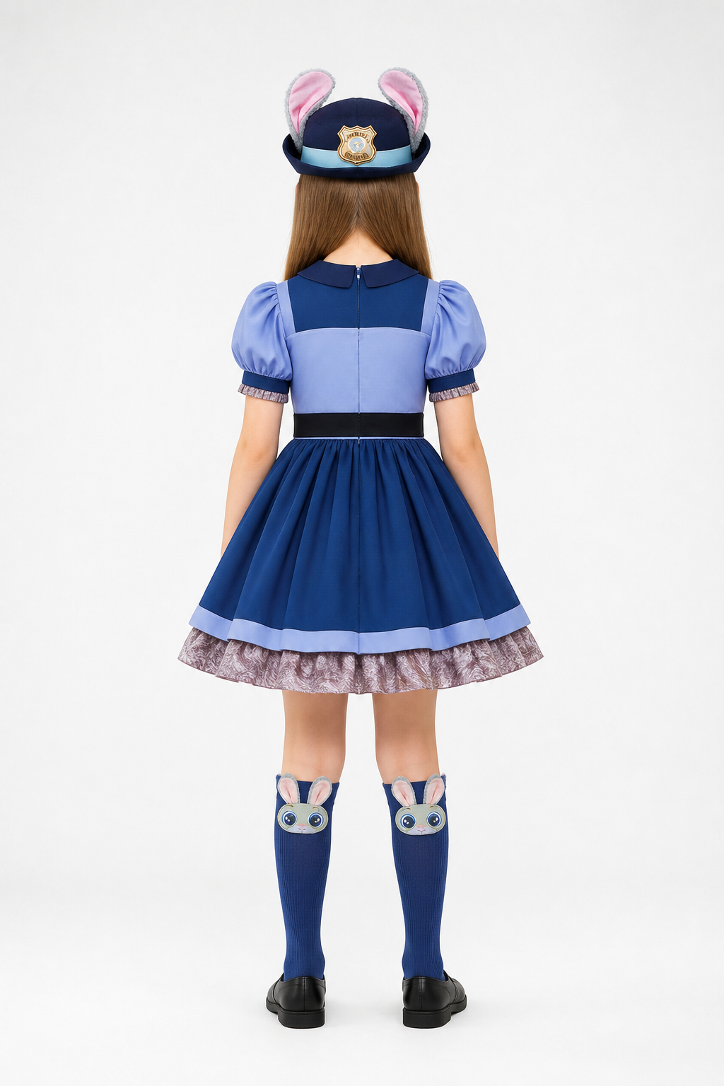 Judy Hopps Kids’ Police Officer Rabbit Costume back view