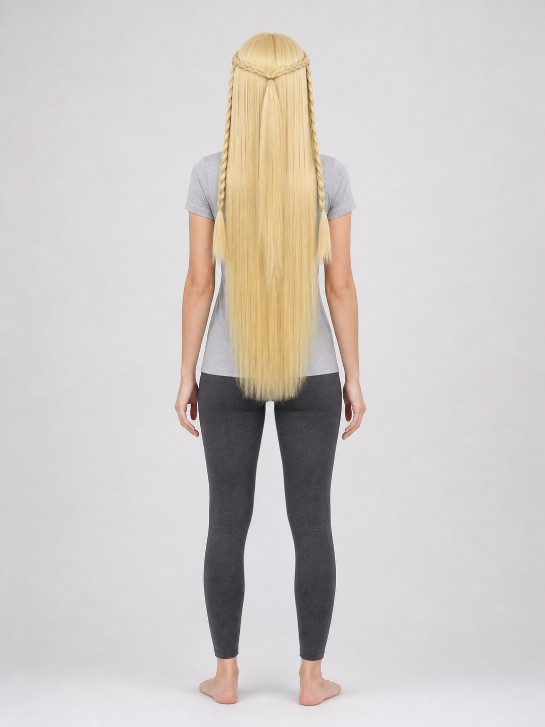 Marcille Cosplay Wig: Long Braids and Straight Hair