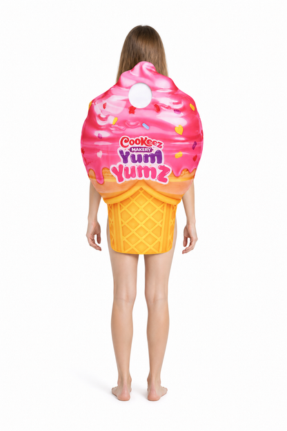 Chocolate Chip Cookie Costume back view
