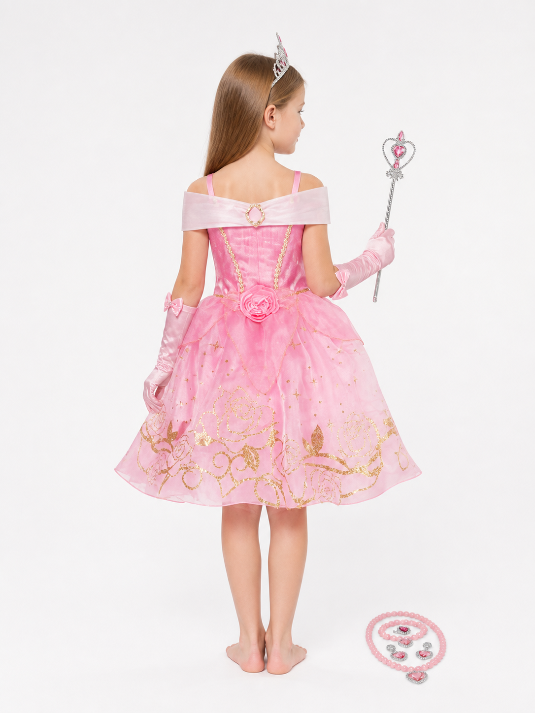 Pink Dress Princess Costume for Halloween