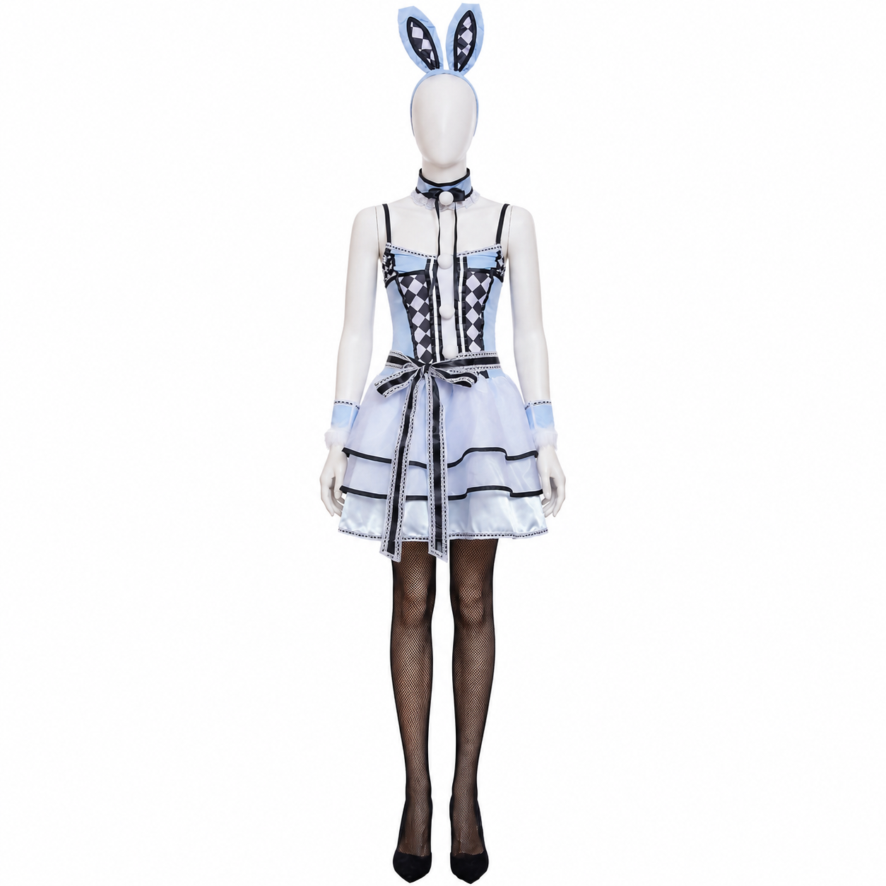 Bunny Cosplay Costume with Ears and a Full Skirt