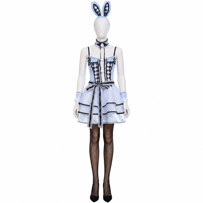 Bunny Cosplay Costume with Ears and a Full Skirt