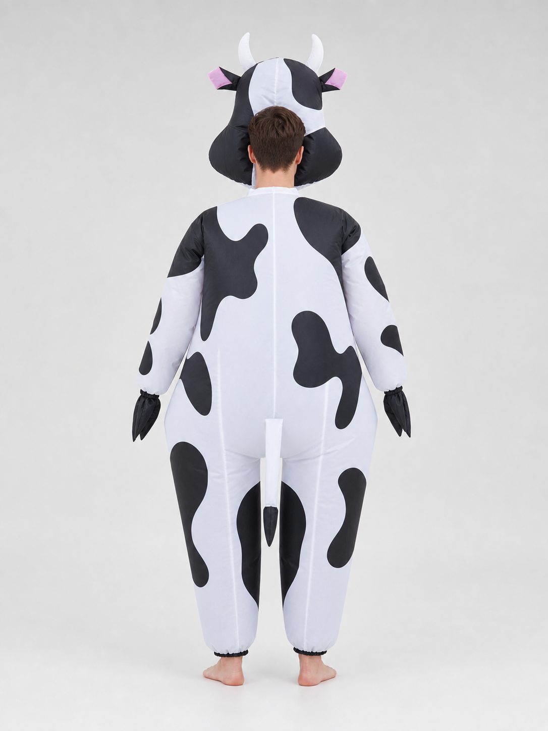 One-Piece Cow Costume with Hood for Halloween
