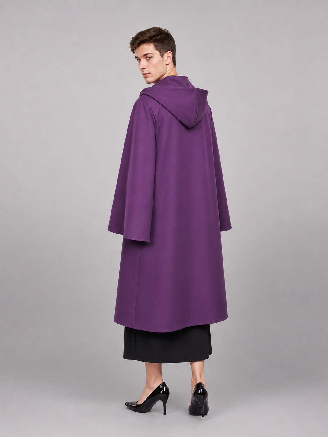 Purple Carnival Cape with Hood