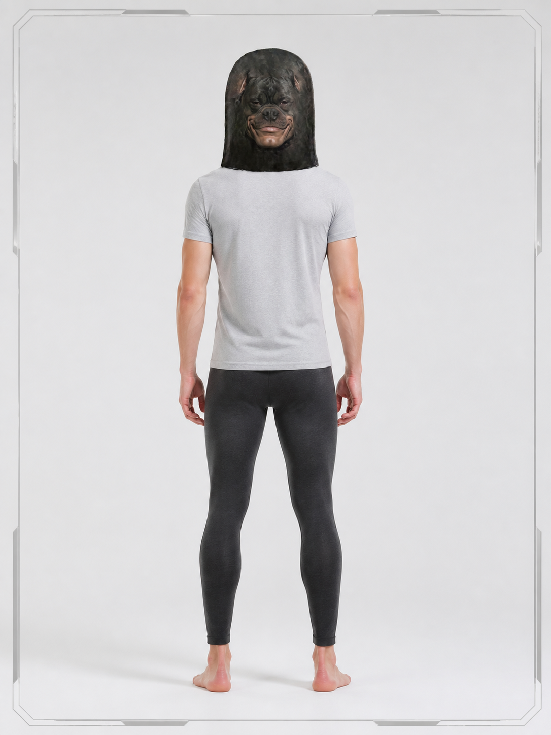 Dog Carnival Mask for Halloween and Cosplay back view