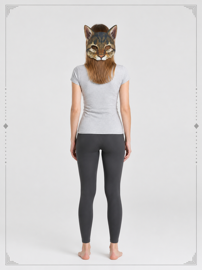 Cat Carnival Mask for Halloween and Cosplay back view