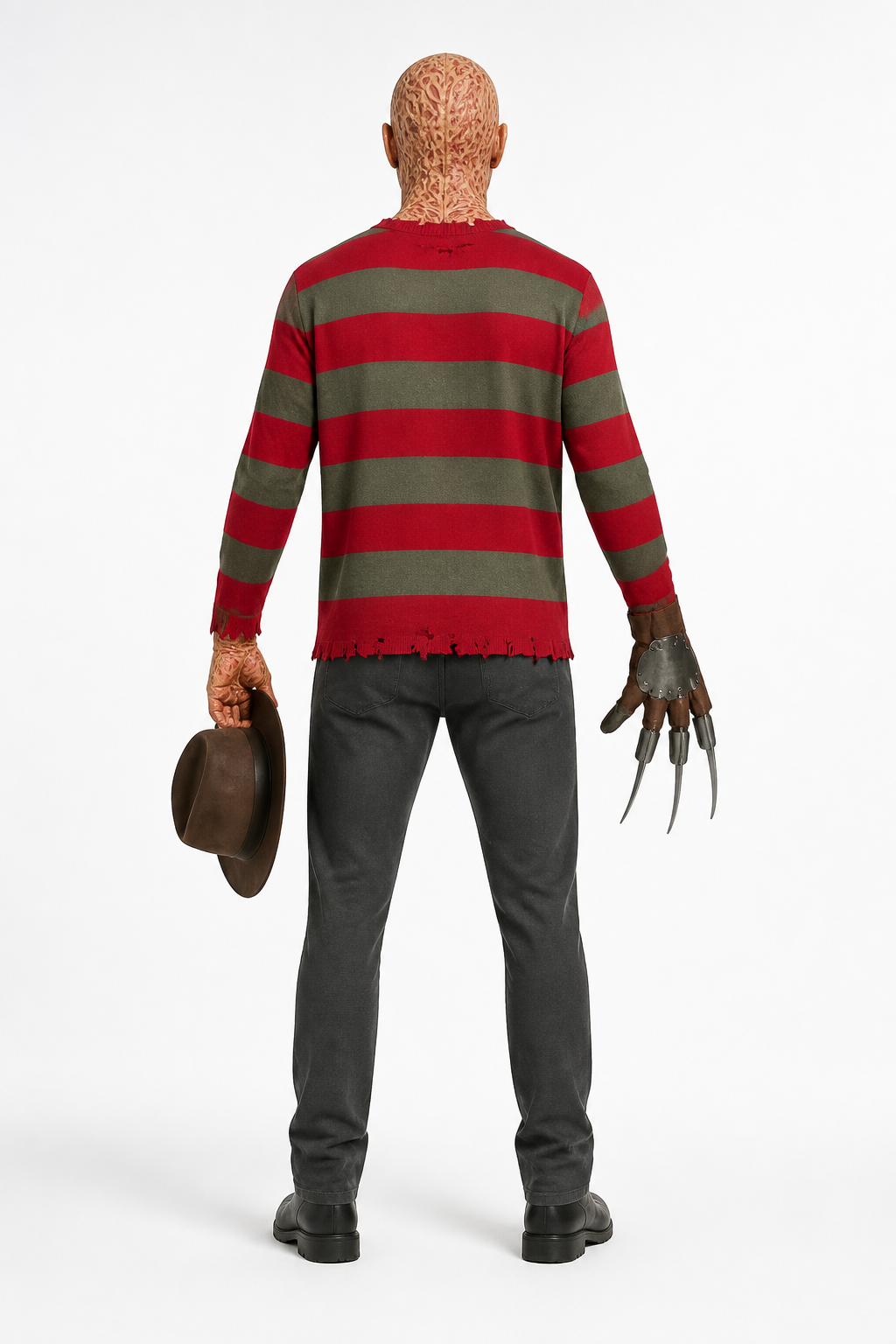 Freddy Krueger Costume with Mask and Gloves for Halloween