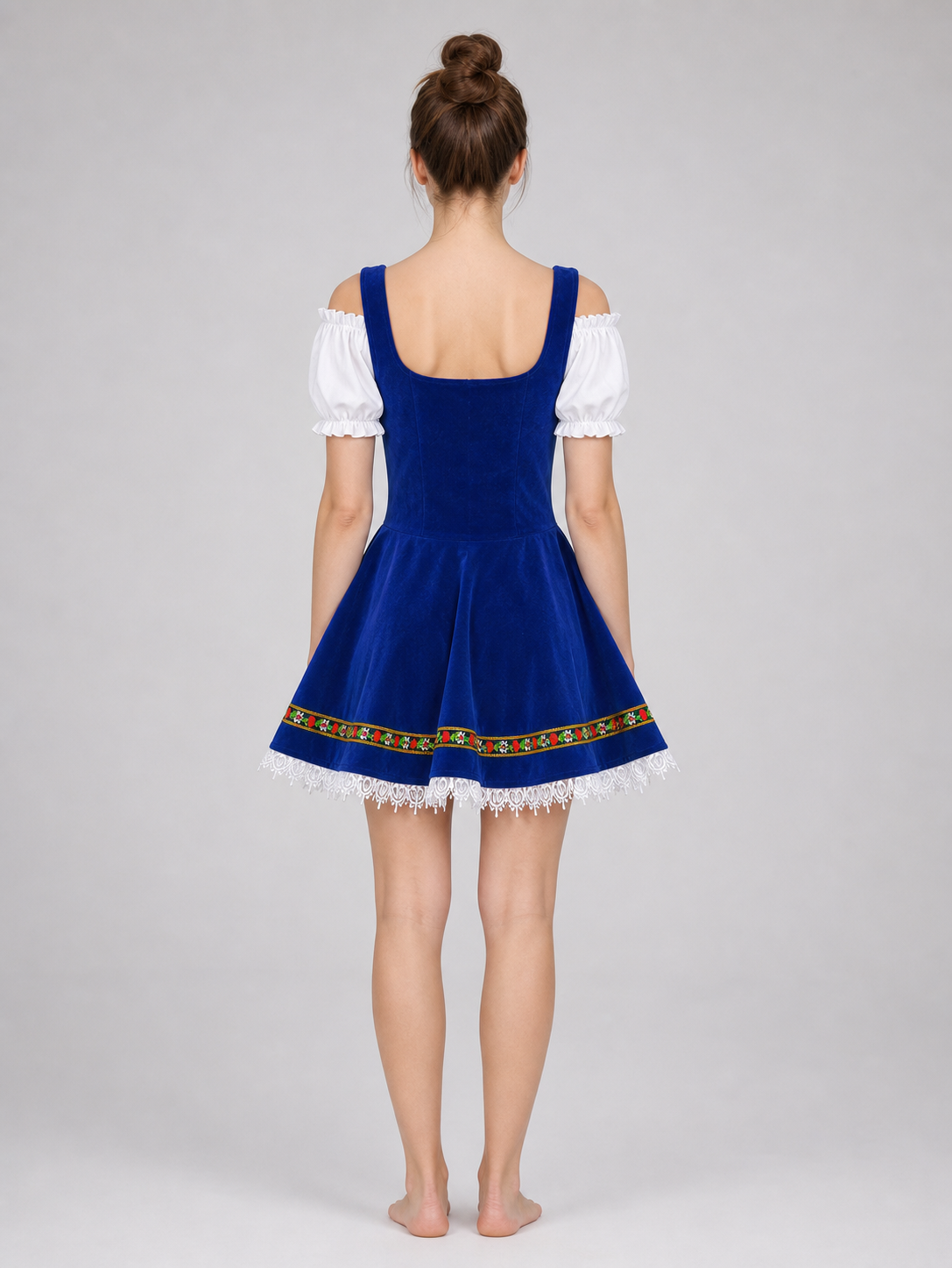 National costume with apron and trim