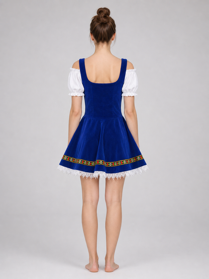 National costume with apron and trim