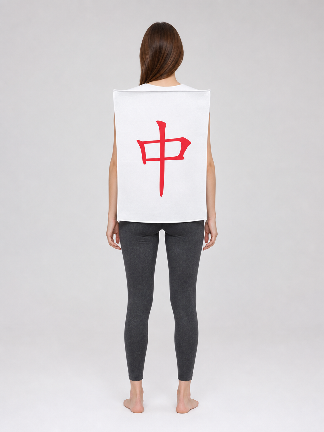 Carnival tunic with a red symbol for performances