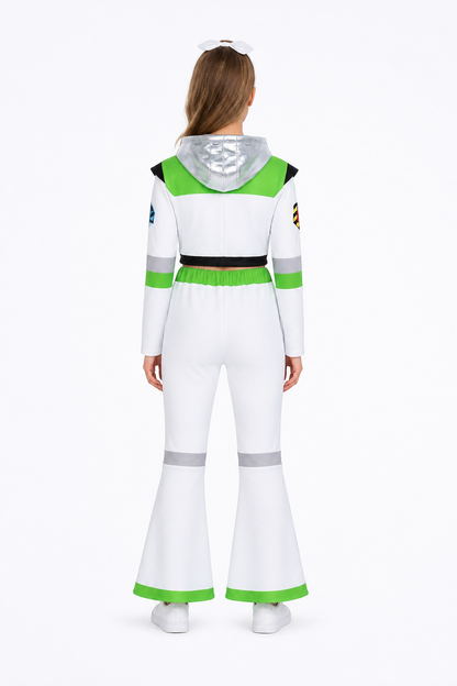 Buzz Lightyear Cosplay Costume with Jacket and Pants back view