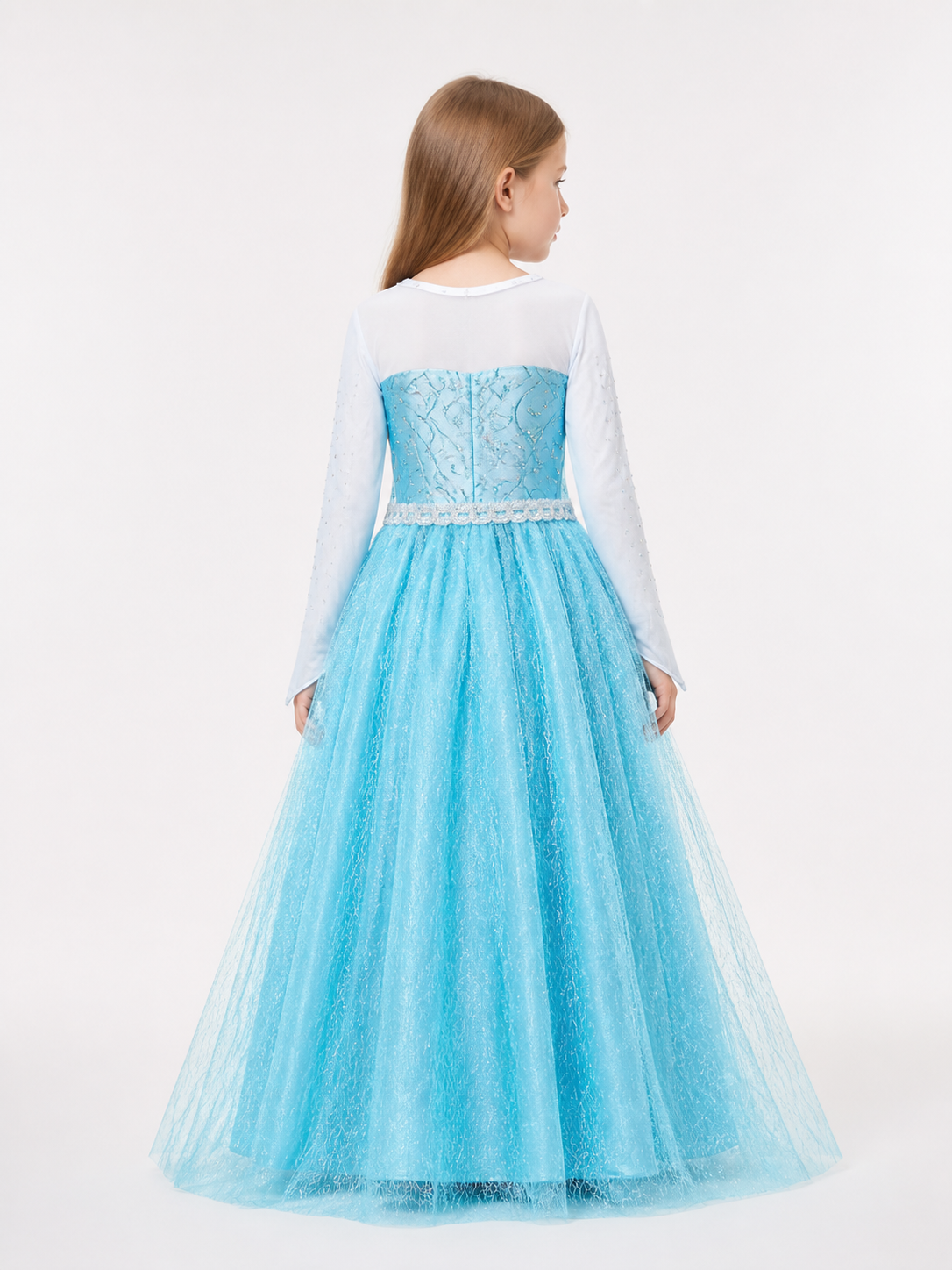 Blue Costume Dress for Halloween and Cosplay back view