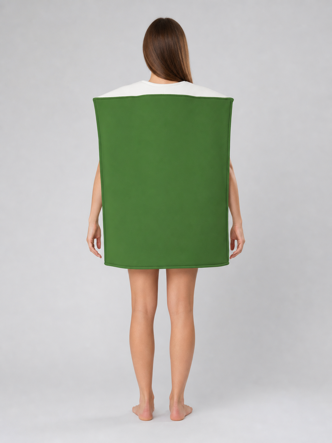 Costume Tunic with Chinese Character, White and Green