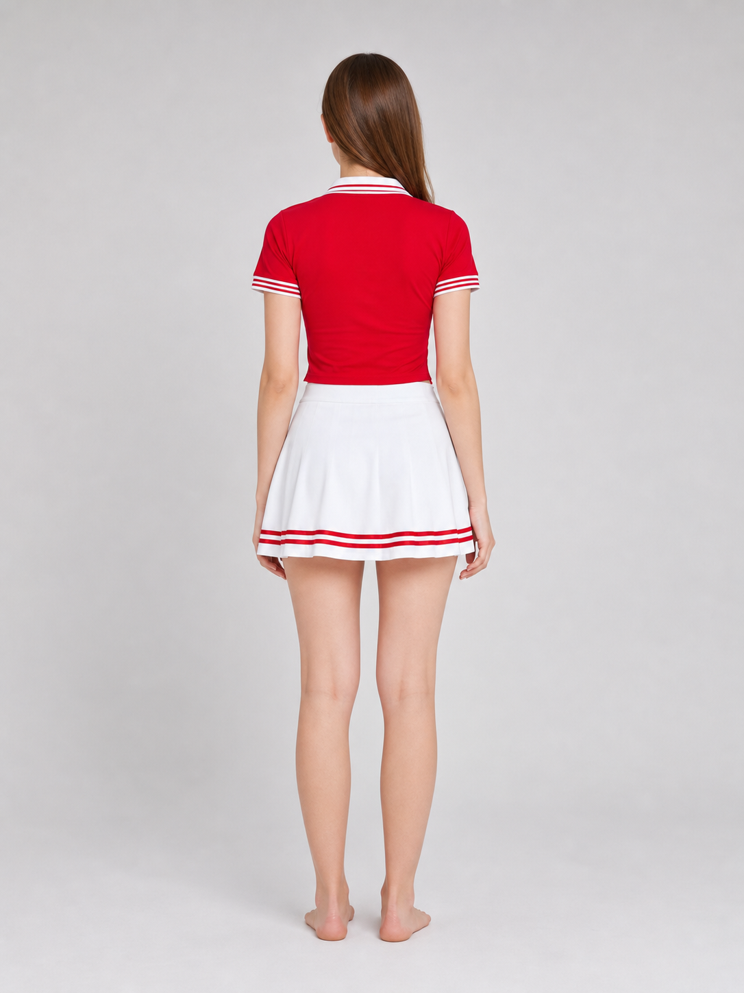 Cheerleading-Style Performance Costume, Top and Skirt