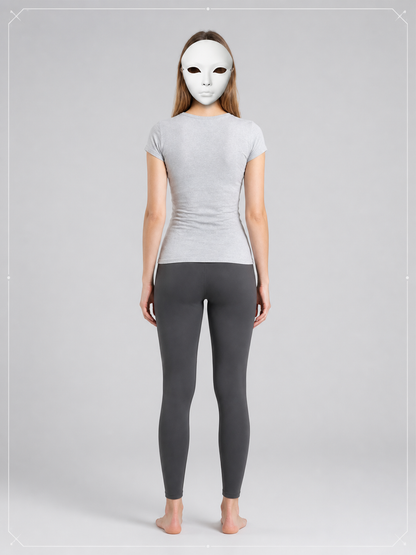 White Full-Face Halloween Mask for Cosplay