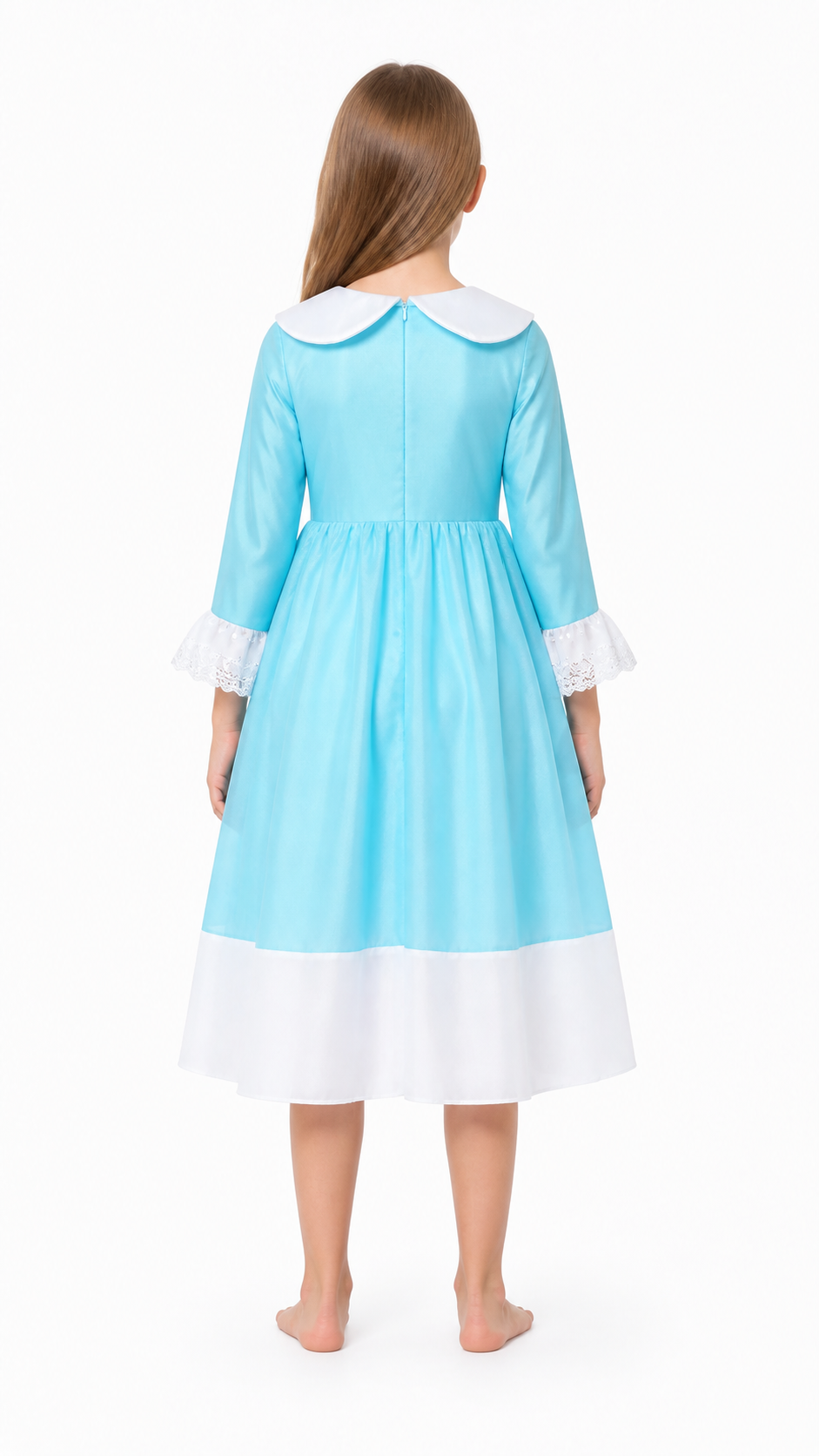 Rosalina Dress with White Collar and Stars back view