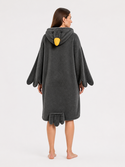Gray Goose Costume, One-Piece back view
