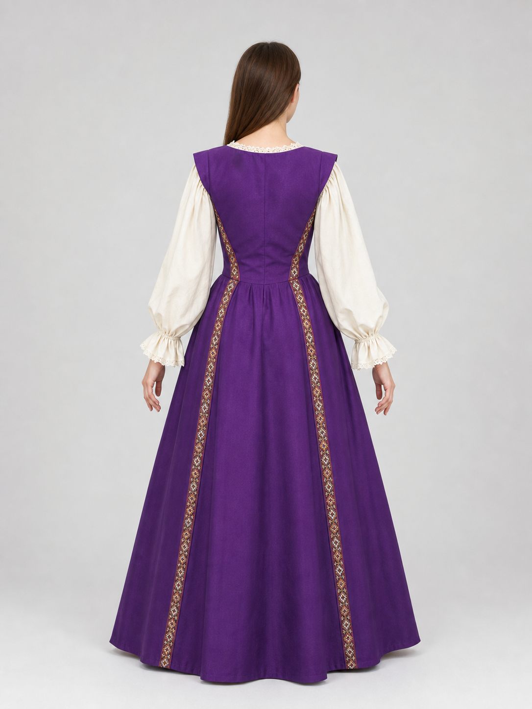 Renaissance Medieval-Style Dress with Lacing