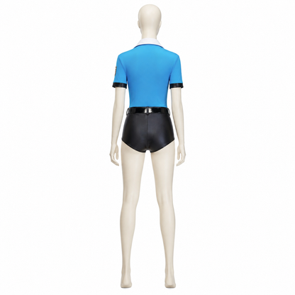 Police Costume for Cosplay and Stage Performances back view