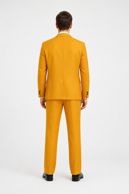 Yellow Bob Costume with Tie and Name Badge back view