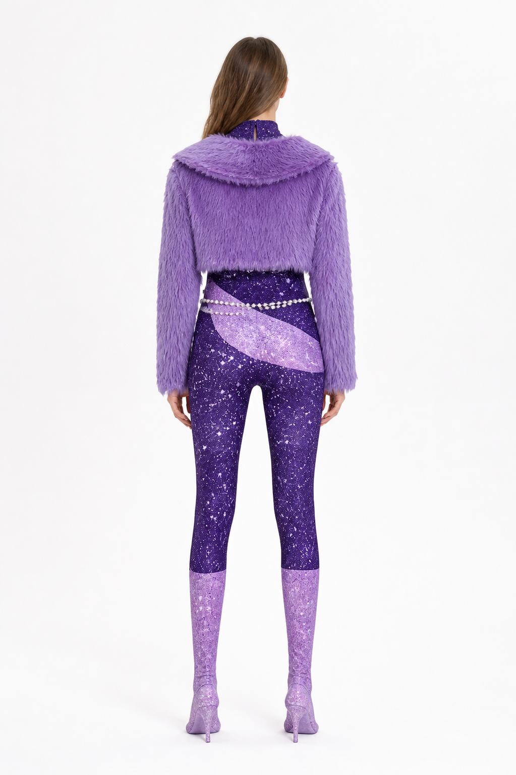Cosplay Costume: Jumpsuit, Jacket, and Chain back view