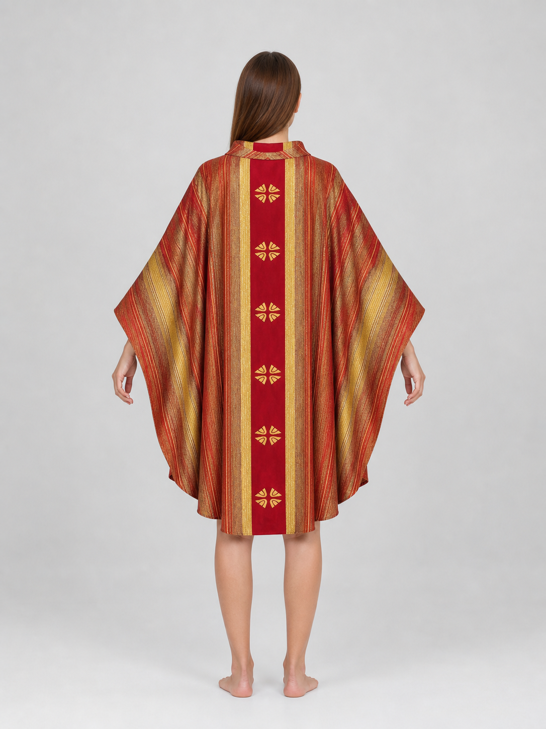 Medieval Cosplay Cloak with Gold Decoration