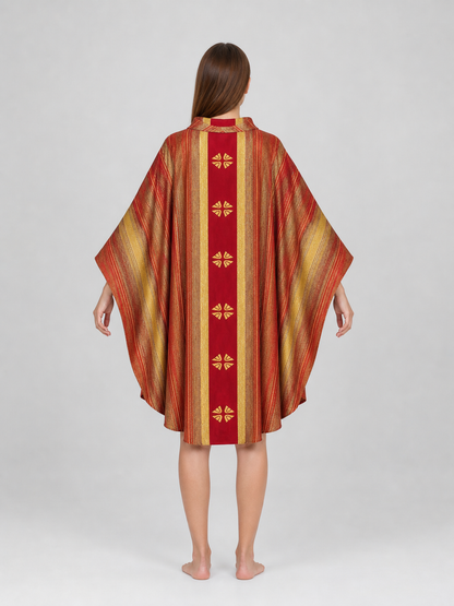 Medieval Cosplay Cloak with Gold Decoration
