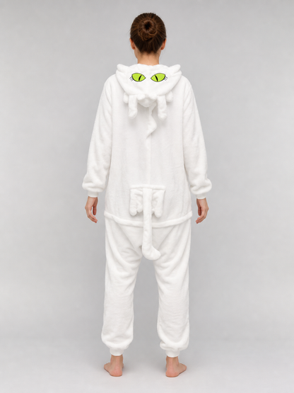 Hooded Kigurumi with Tail, Cat Costume
