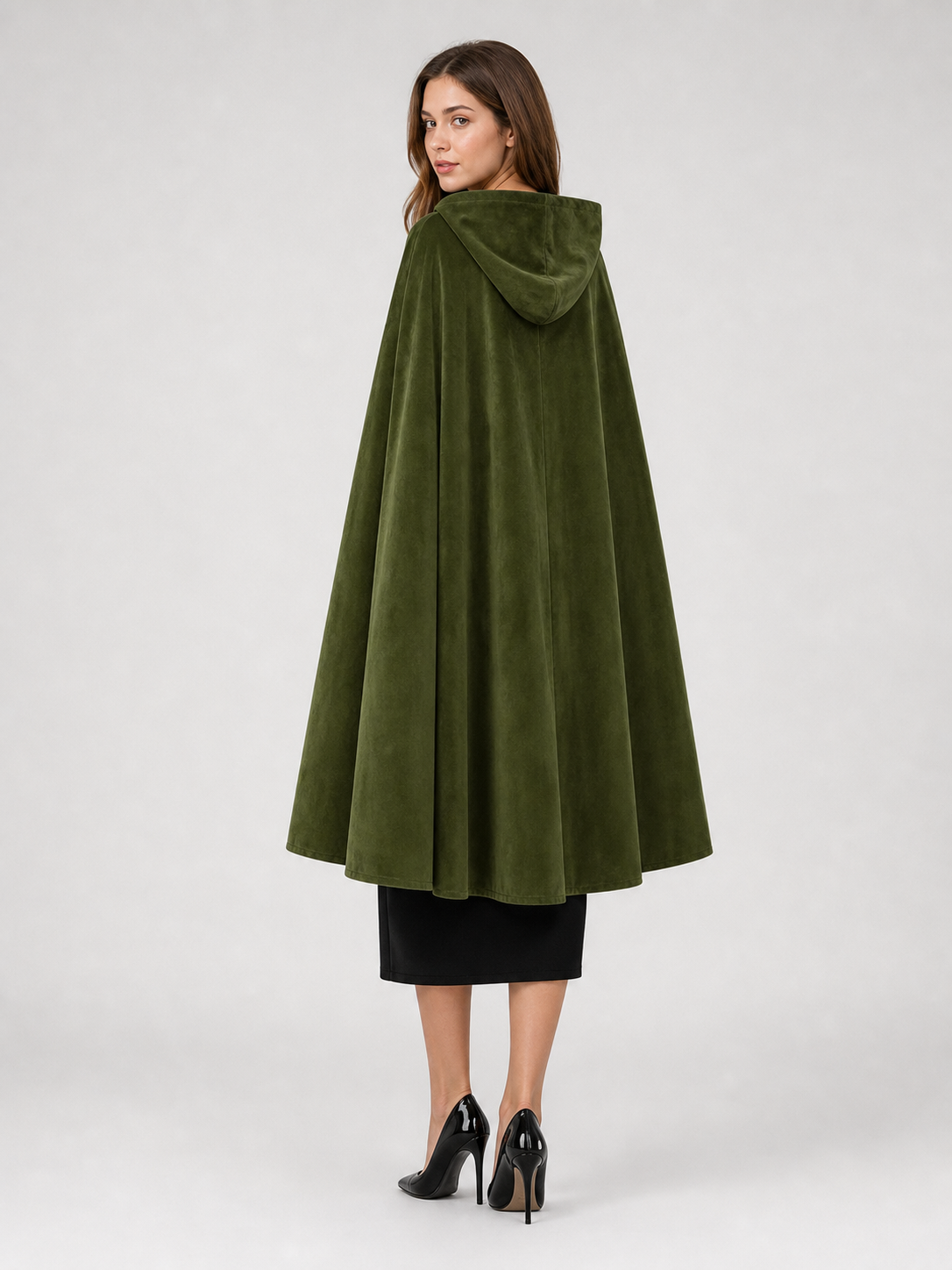 Green Hooded Carnival Cloak, Theatrical