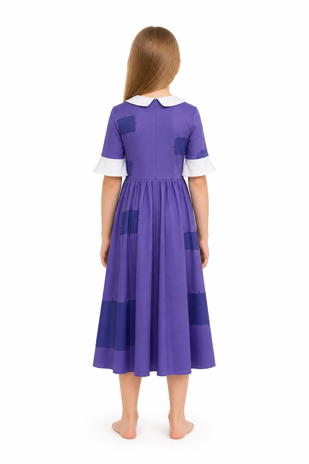 Purple-Eared Circus Clown Cosplay Jumpsuit