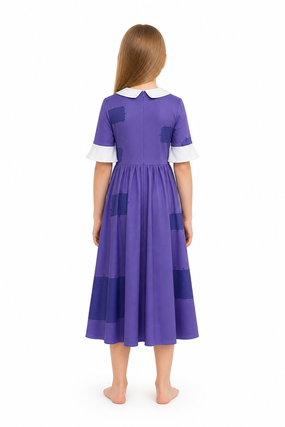 Purple-Eared Circus Clown Cosplay Jumpsuit